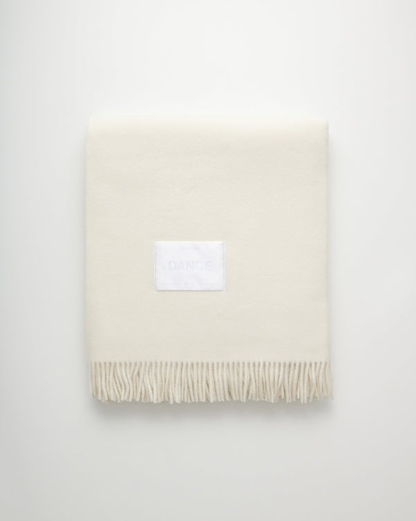 Bold blanket | Oyster white Virgin wool